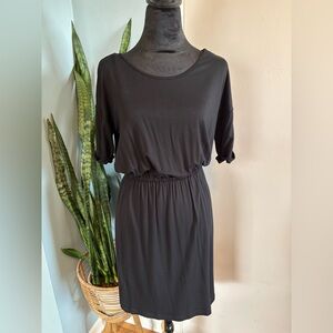 Calvin Klein Gray Sheath Dress with Dolman Sleeves